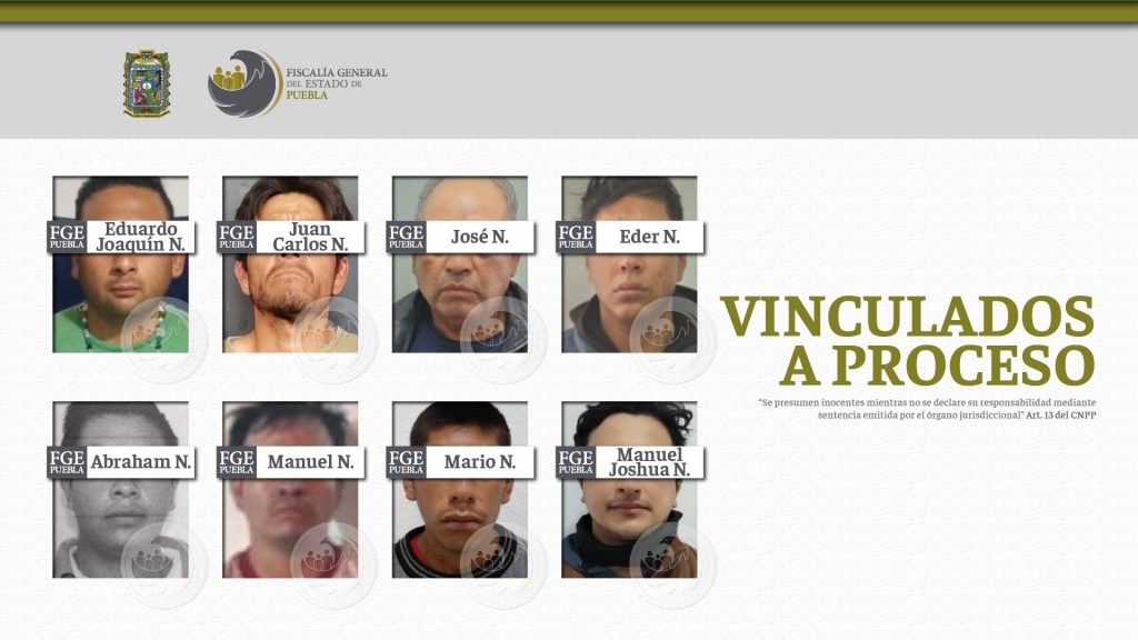 Vinculados a proceso ocho hombres acusados de violencia familiar