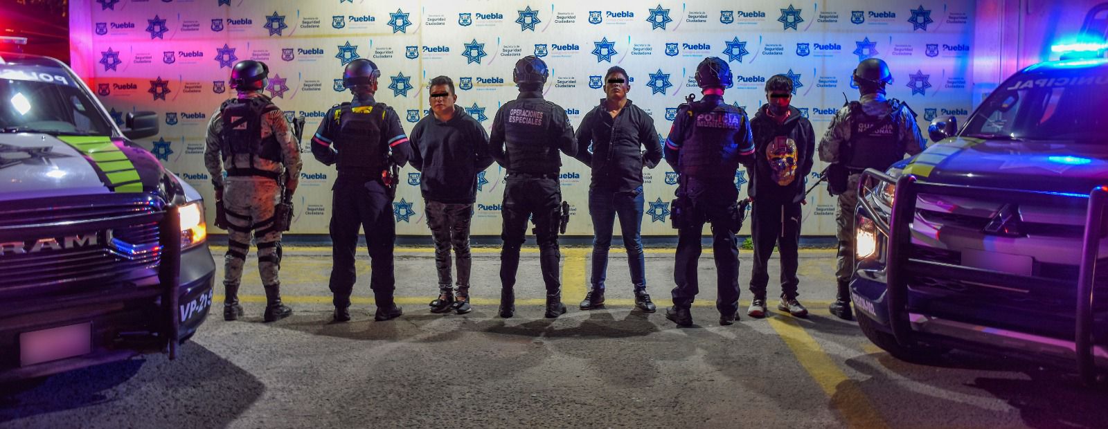 Policía municipal de Puebla y Guardia Nacional detienen a tres integrantes del grupo delictivo “Los huescas”