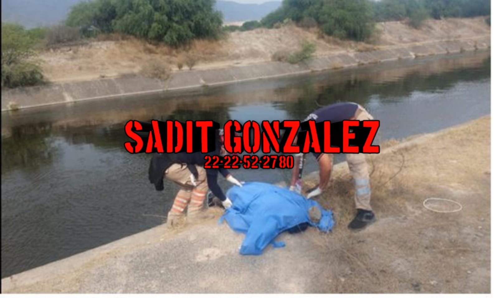 Rescatan cadáver de un hombre dentro del canal de Valsequillo