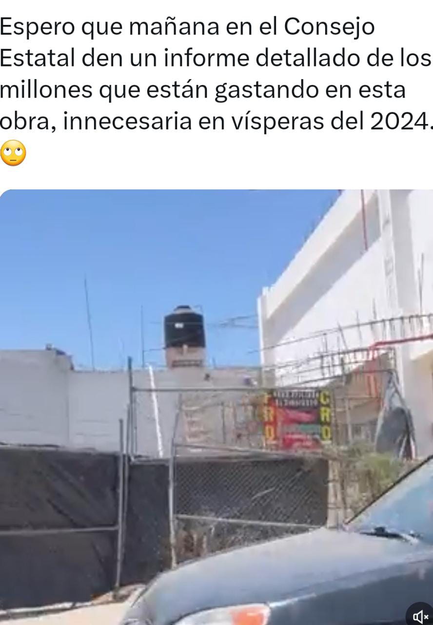 Genoveva Huerta se lanza contra construcción de edificio del PAN