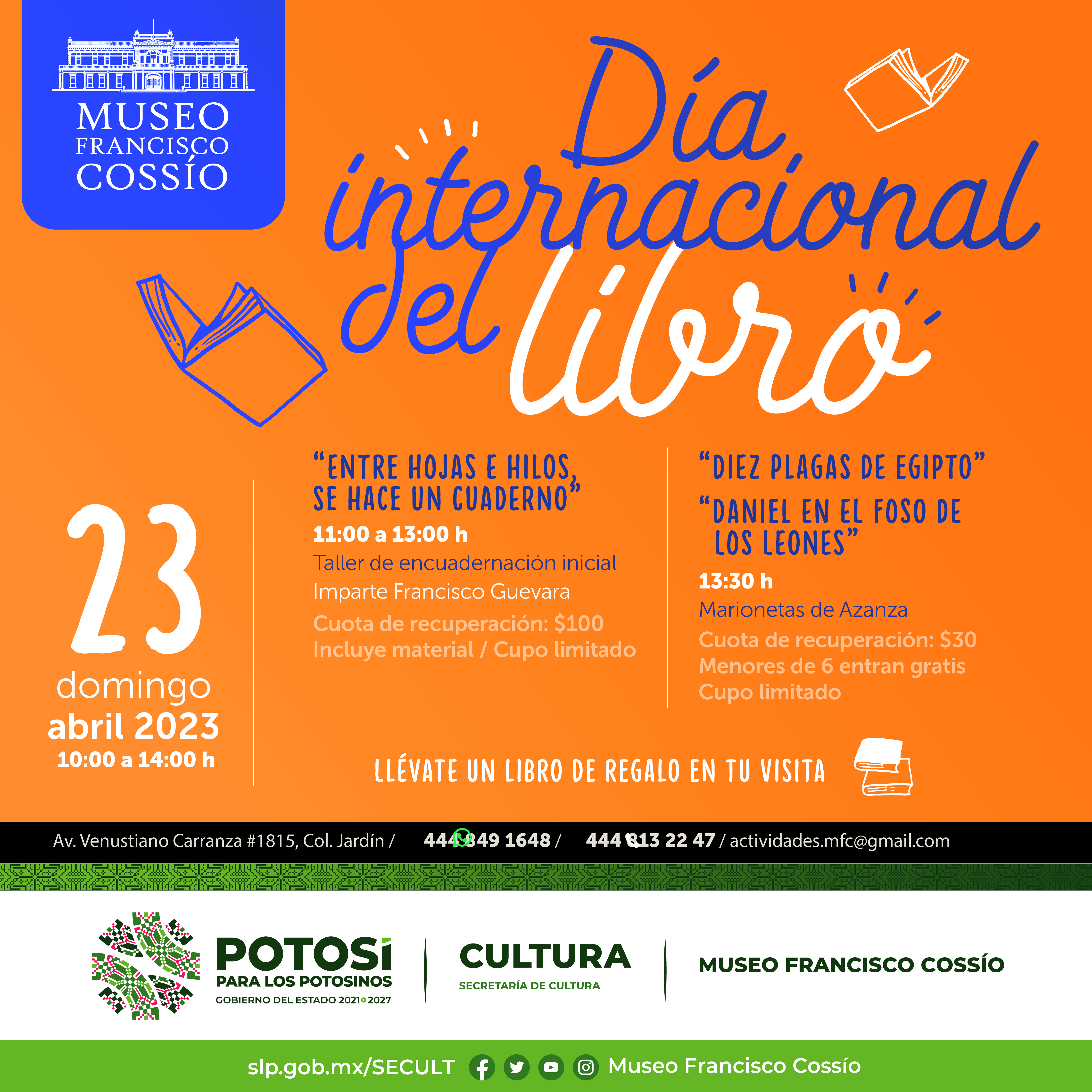 Celebrarán el Día Internacional del Libro en el Cossío