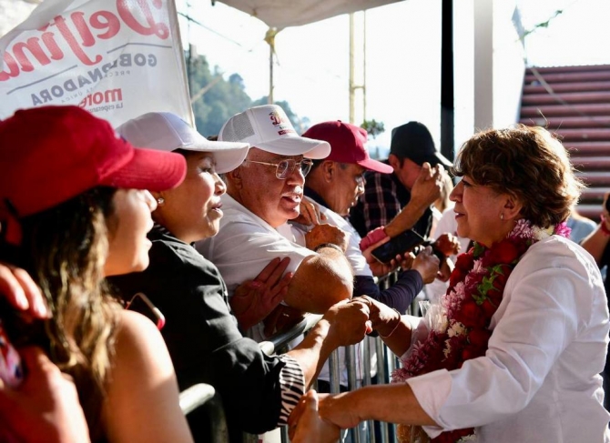 Línea de trolebús elevado Chalco-Santa Martha, propone Delfina Gómez