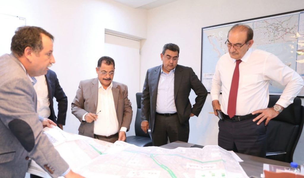 Se reúne Sergio Salomón con titular del SICT por proyectos en Puebla 