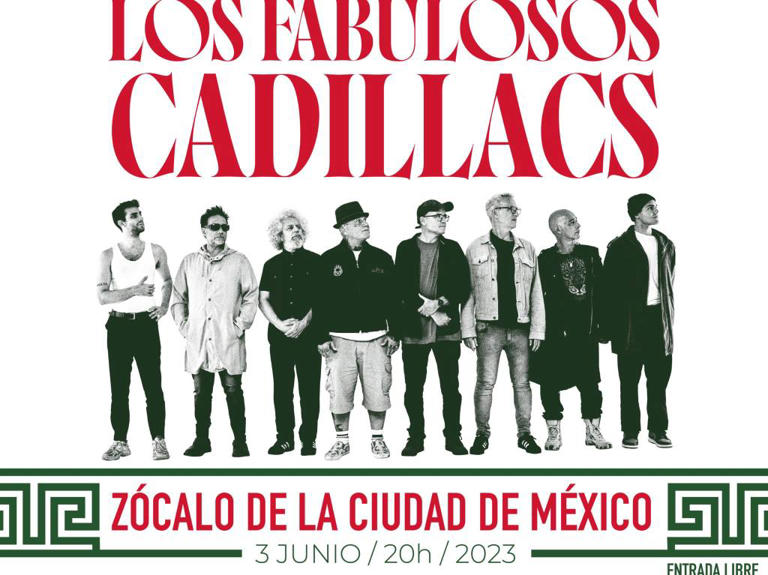 Los Fabulosos Cadillacs tendrán concierto gratuito en el Zócalo de la CDMX