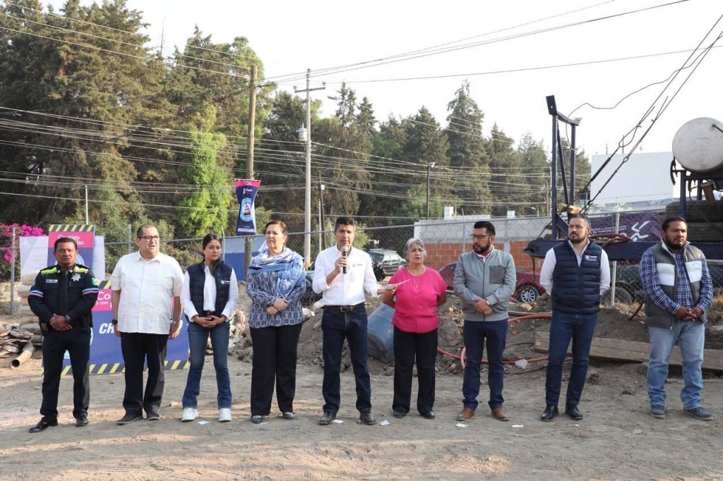 Avanza obra de agua potable en San Jerónimo Caleras