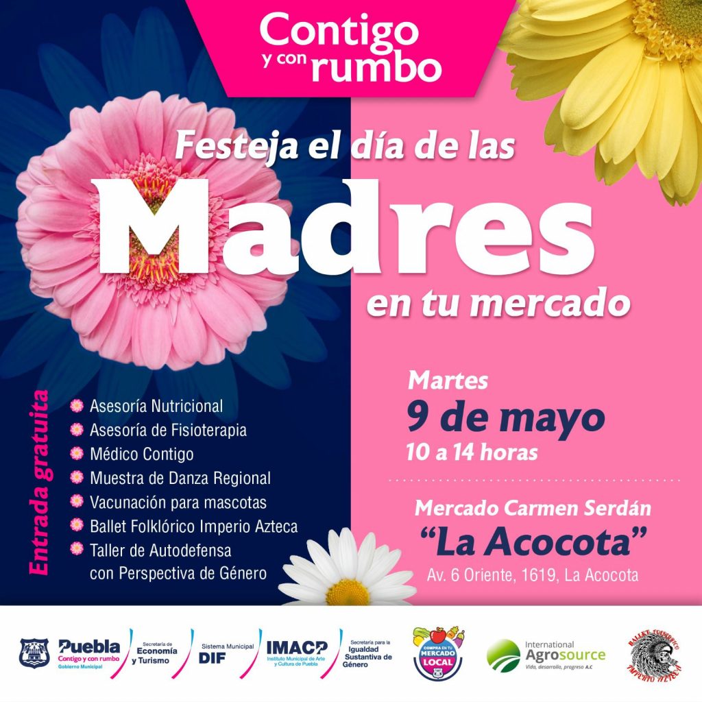 Festejarán el día de las madres en el mercado La Acocota