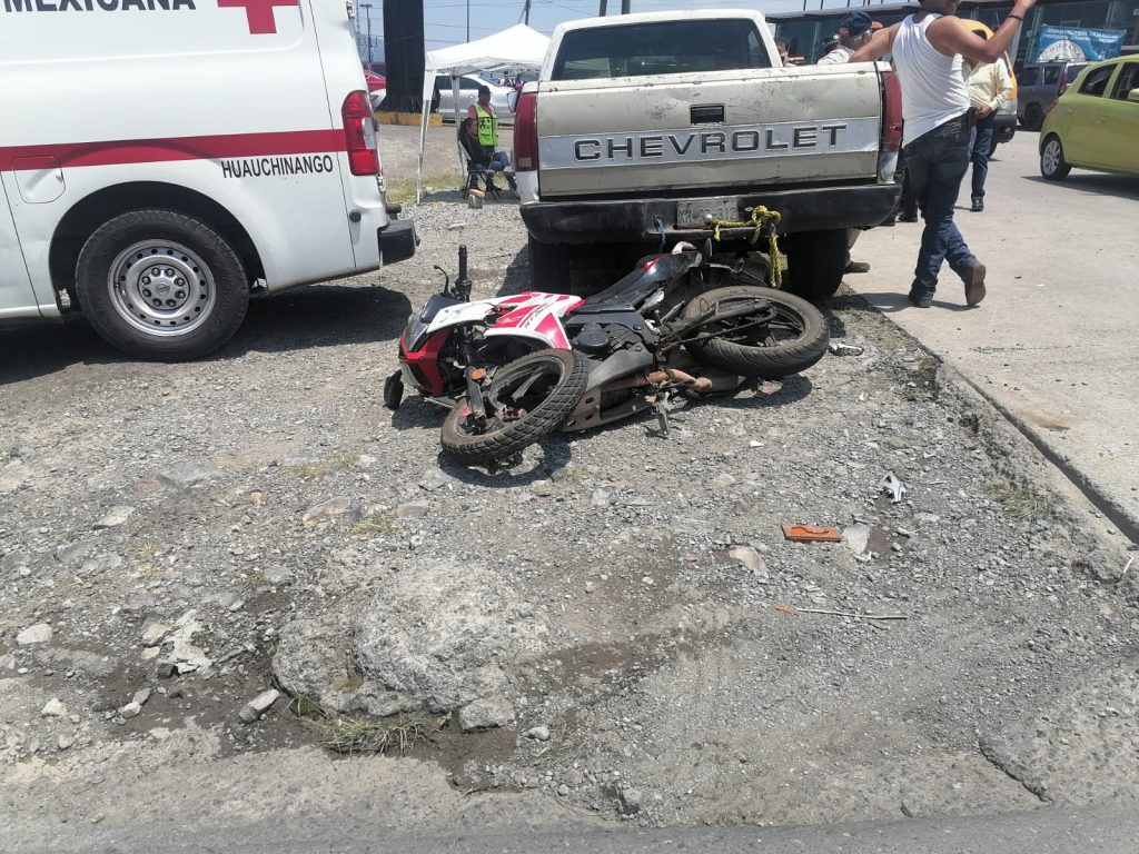 Otro motociclista herido, ahora en Huauchinango