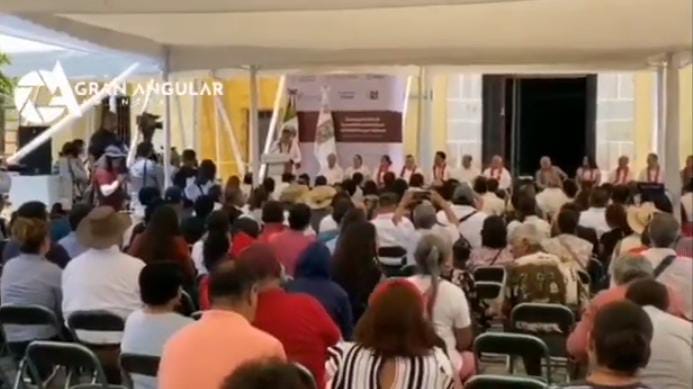 Video desde Puebla: Céspedes Peregrina encabezó evento de restauración de edificios históricos en Izúcar