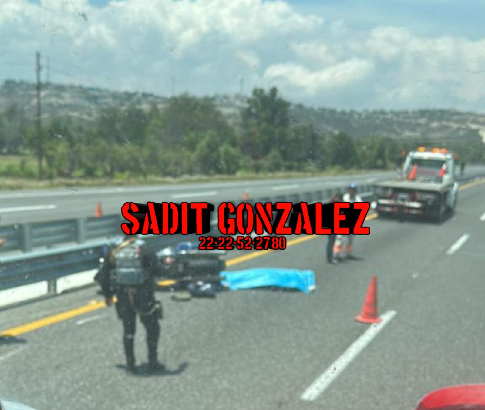 Muere motociclista sobre la autopista Mexico- Veracruz, en Esperanza