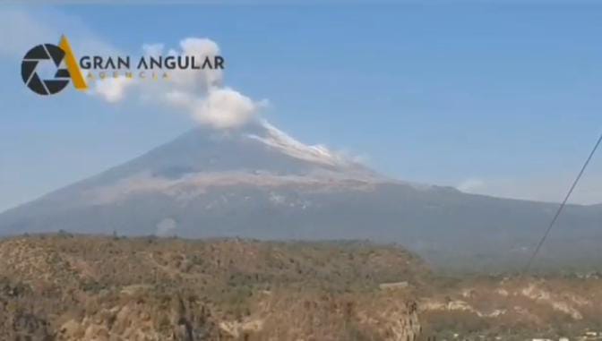 Video desde Puebla: Así luce el Popocatépetl desde Xalizintla