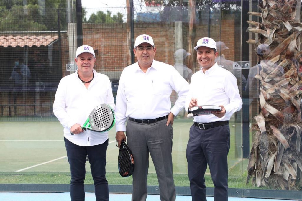 Fotonota: Sergio Salomón Céspedes y Eduardo Rivera inauguran el nacional de Pádel
