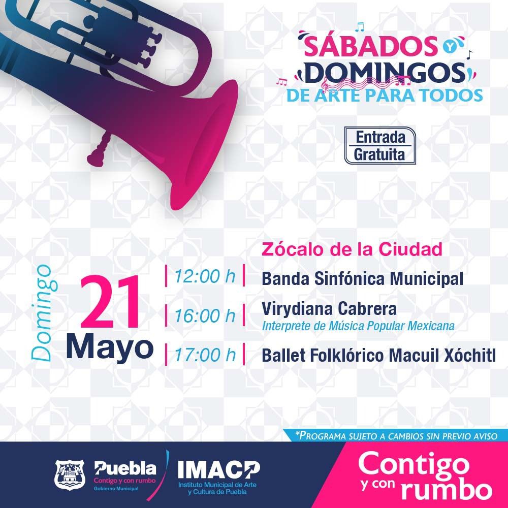 Arte y cultura en Puebla capital este fin de semana