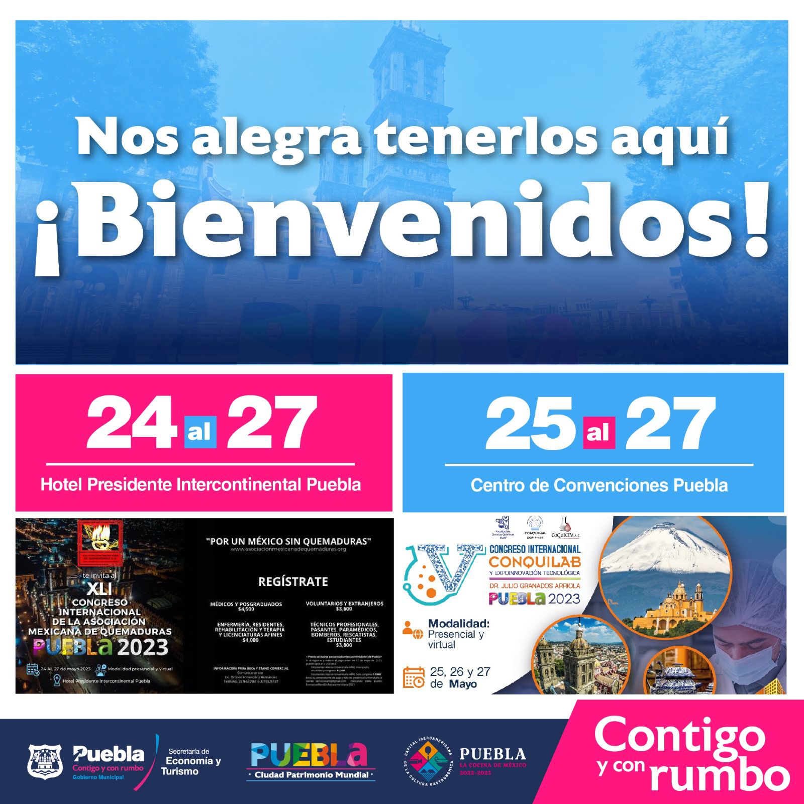 Puebla capital, ideal para turismo y reuniones