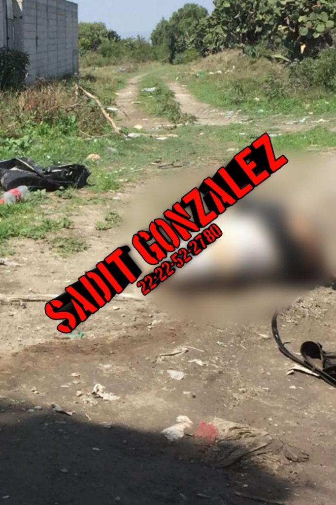 Tiran cadáver de un hombre en Quecholac