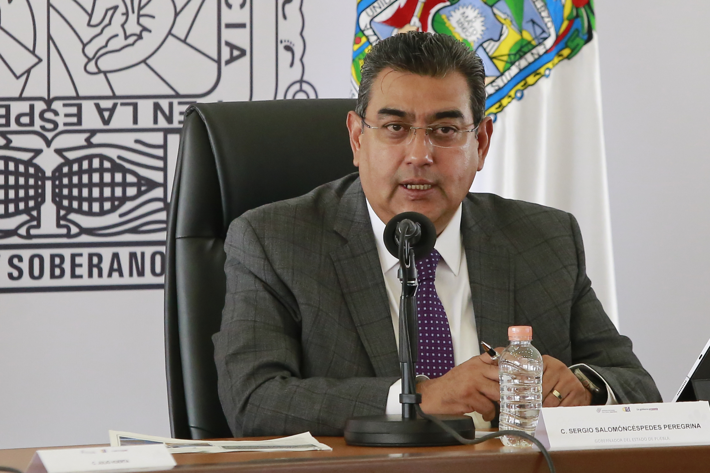 En Puebla no se tolera ningún tipo de violencia contra las mujeres: Sergio Salomón