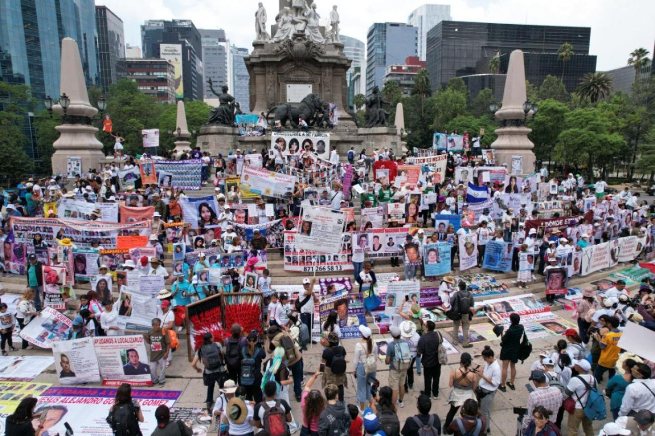 La ONU acompaña a las madres buscadoras en la XII marcha de la Dignidad Nacional