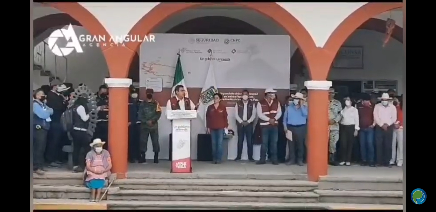 Video desde Puebla: Céspedes Peregrina y Laura Velázquez supervisan rutas de evacuación de San Nicolás de los Ranchos
