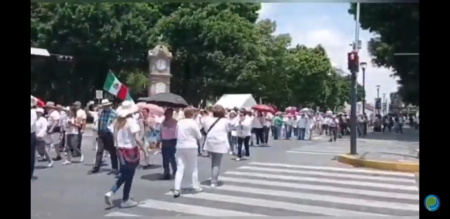 Video desde Puebla: Poblanos también salieron en defensa de la SCJN