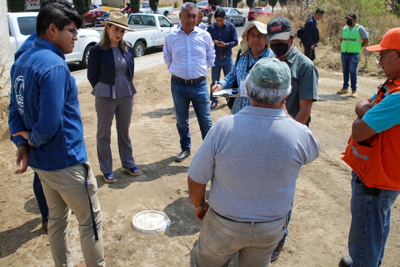 Paola Angon refuerza compromiso con las familias cholultecas, impulsando dos pozos de agua ante CONAGUA