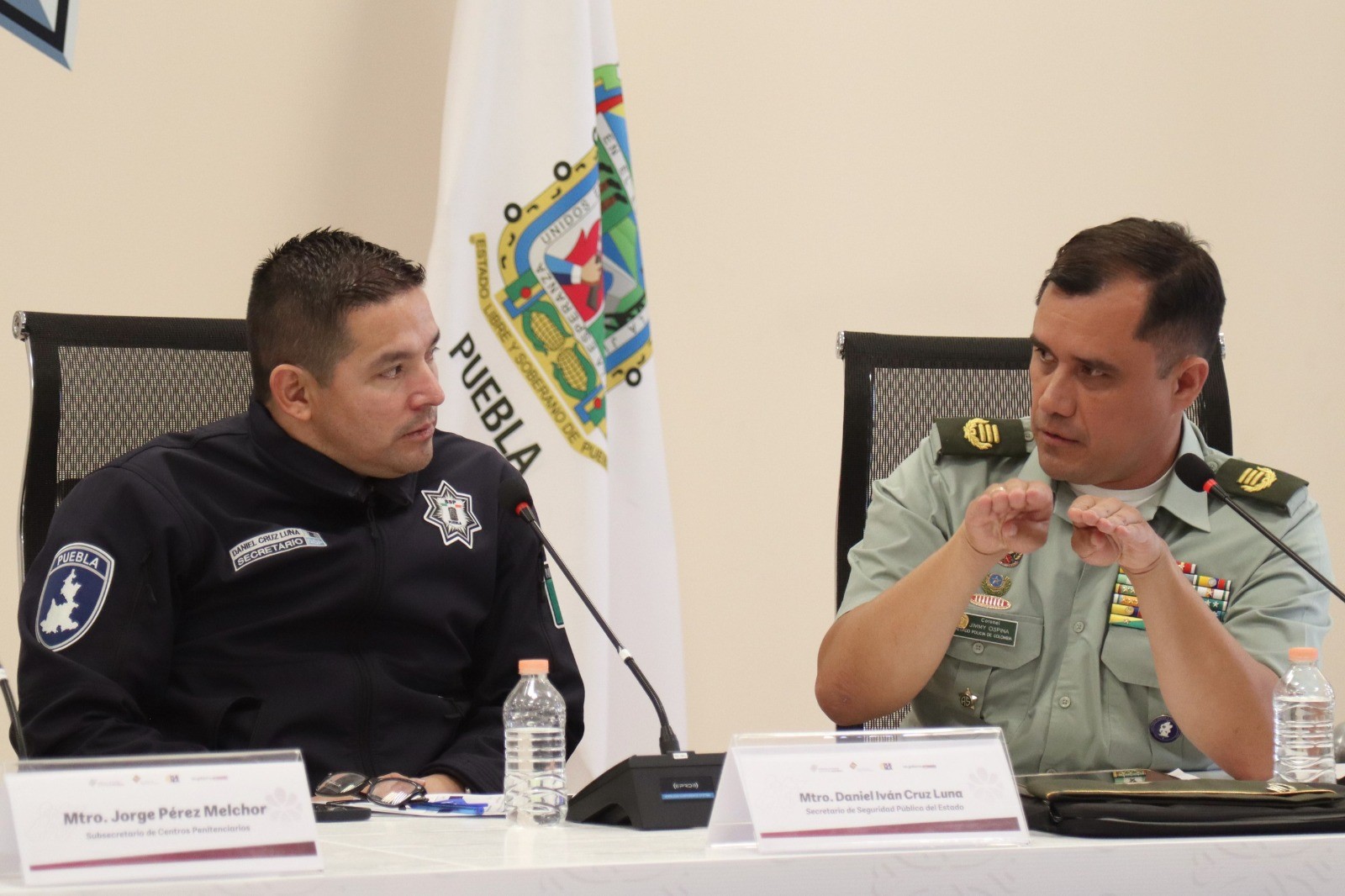 Puebla y Colombia suman esfuerzos para el fortalecimiento de la policía estatal