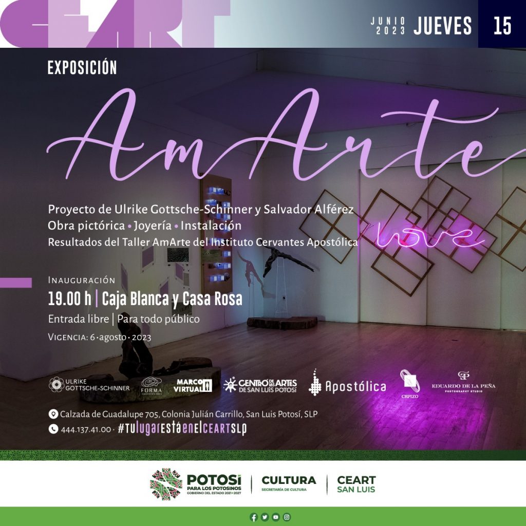 Inaugurarán exposición colectiva “Amarte”, en el CEARTSLP