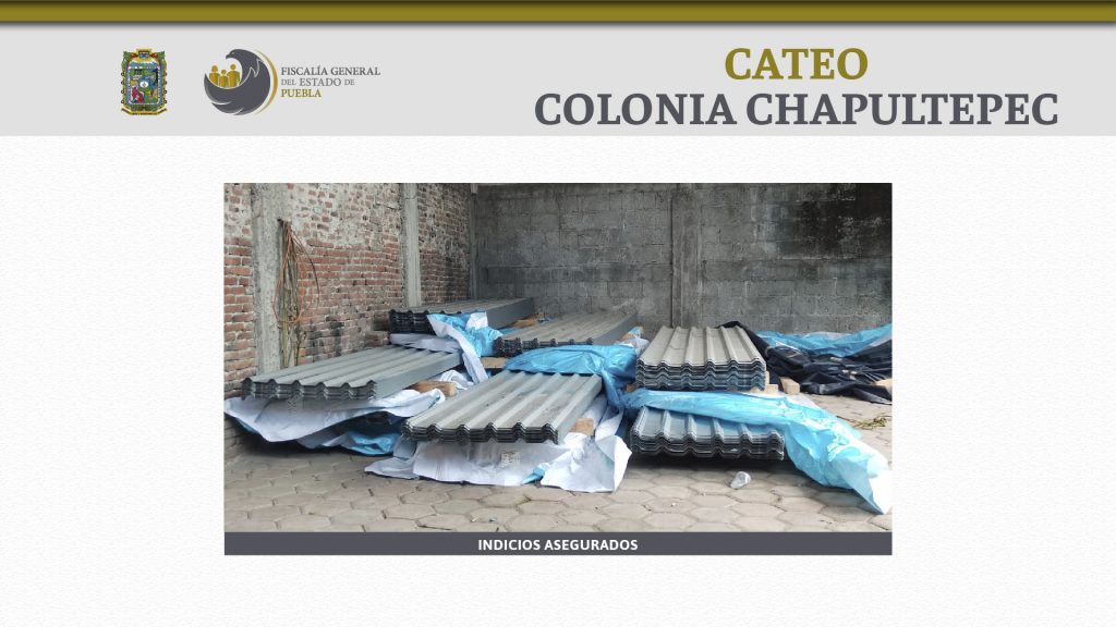 FGE recuperó mercancía robada durante un cateo en la colonia Chapultepec