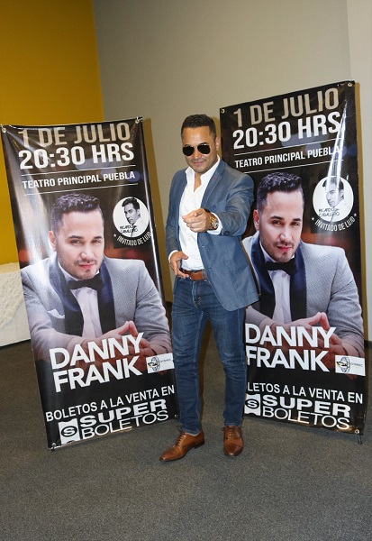 Danny Frank promete un concierto espectacular en Puebla