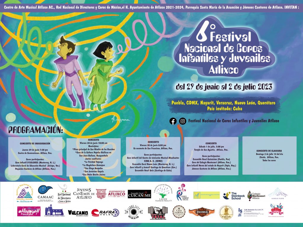 Presentan en Atlixco festival nacional de coros juveniles e infantiles