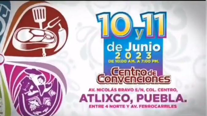 Video desde Puebla: Ariadna Ayala invita al Décimo Encuentro Gastronómico, Cultural y Artesanal Atlixco 2023