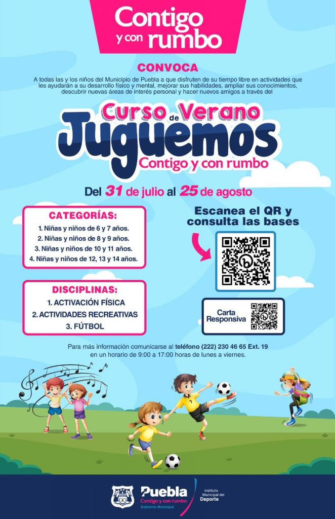 Ayuntamiento de Puebla ofrece cursos de verano
