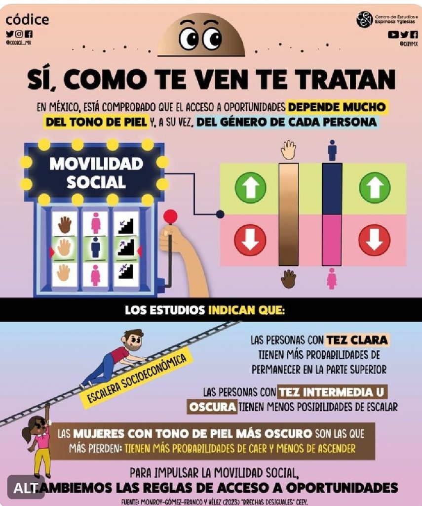 En México está comprobado que el acceso a oportunidades depende mucho del tono de piel: Códice Mx