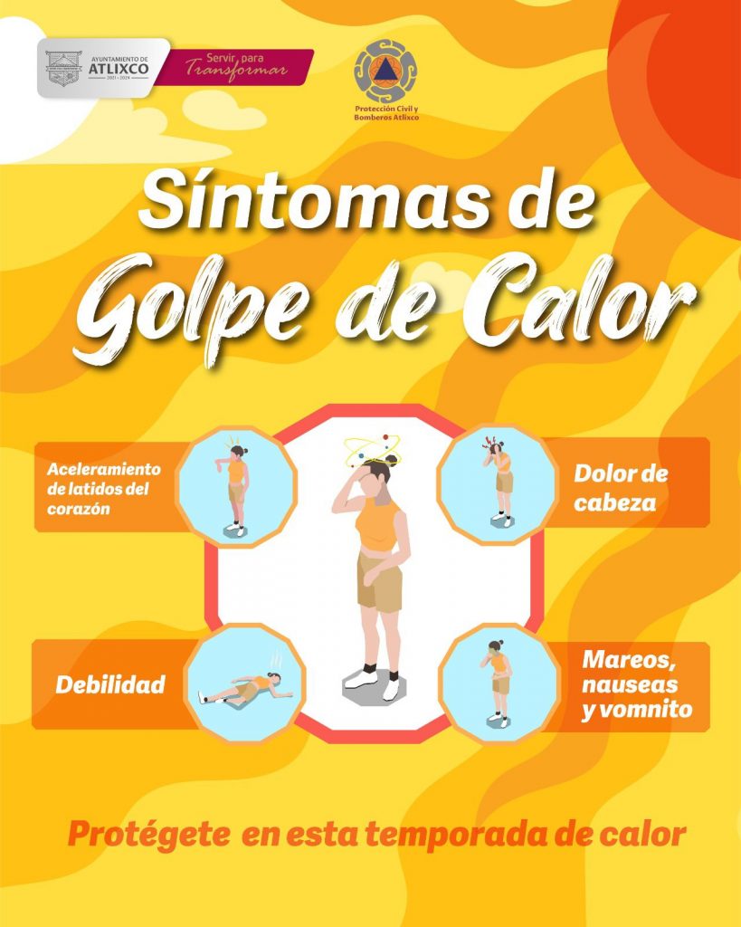 Sigue estas recomendaciones contra el calor: Protección Civil Atlixco