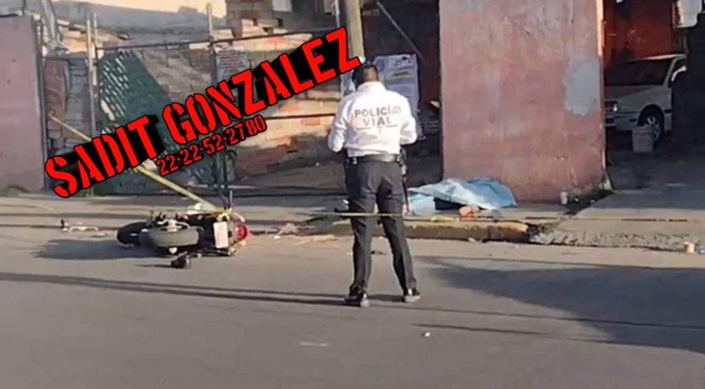 Hombre fallecido y mujer lesionada por accidente en motocicleta en Texmelucan