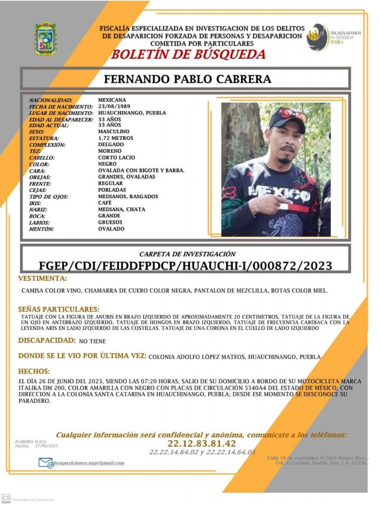 Fotonota: Siguen las desapariciones en Huauchinango