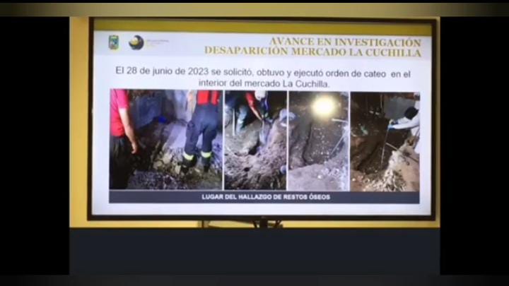 Video desde Puebla: Cuerpos encontrados en fosa clandestina del mercado La Cuchilla podrían ser de pareja desaparecida en 2022, admite la FGE