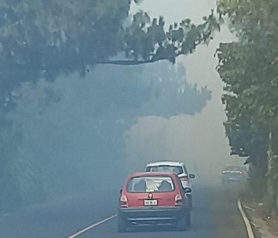 Reportan fuerte incendio en Huauchinango
