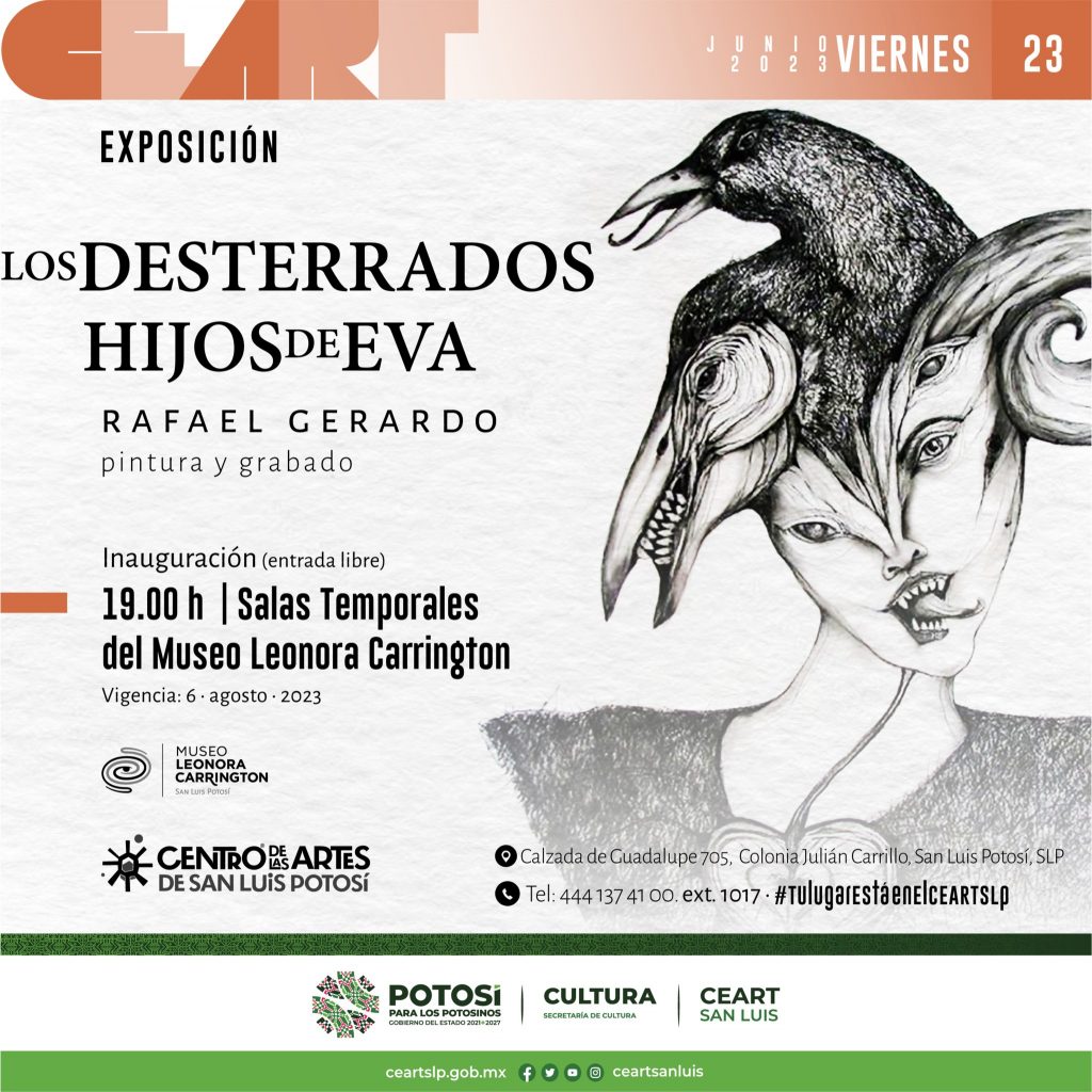 Nueva exposición del artista Rafael Gerardo, en el Museo Leonora Carrington SLP