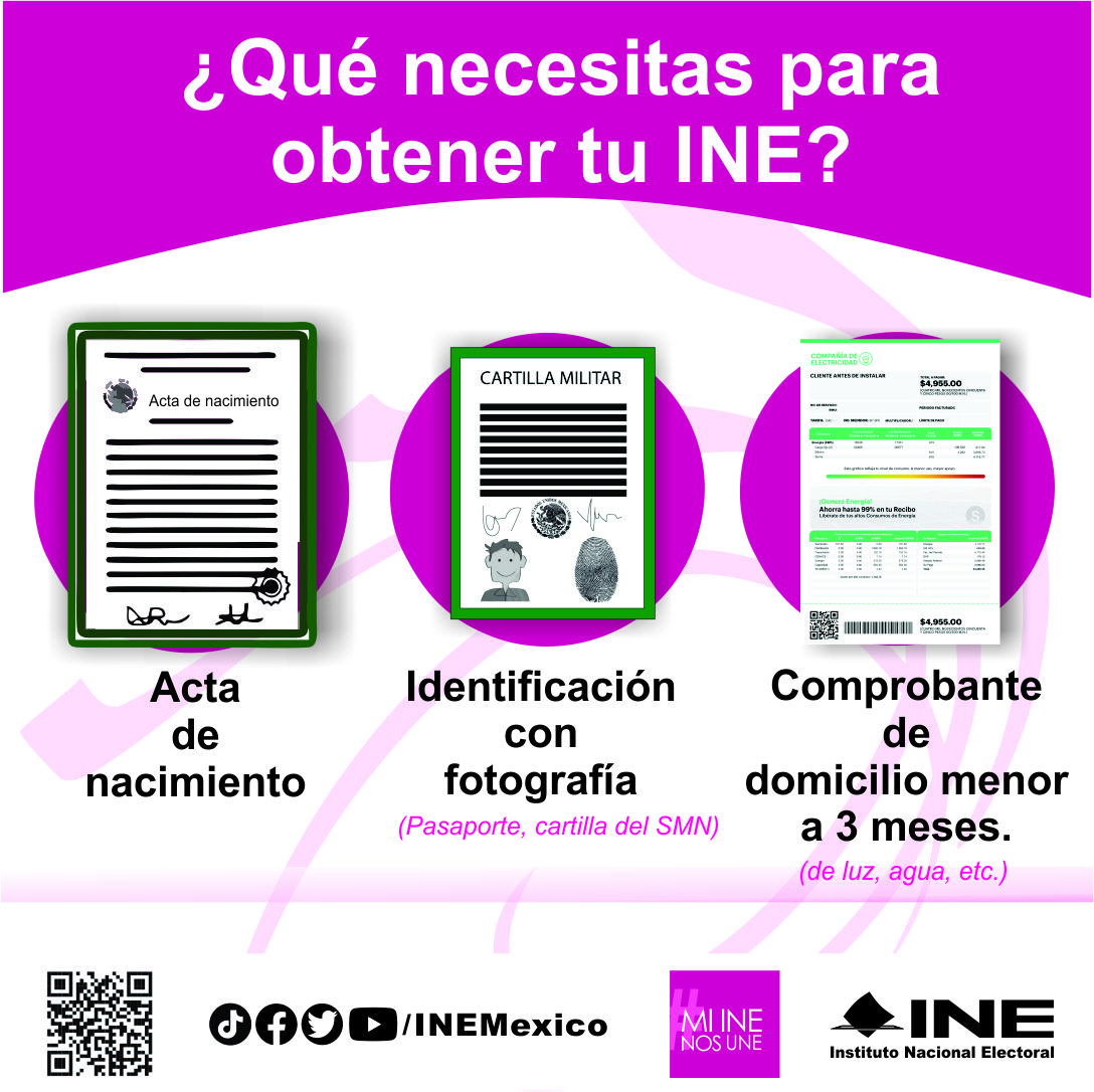 Amplía INE medios de identificación para tramitar Credencial para Votar