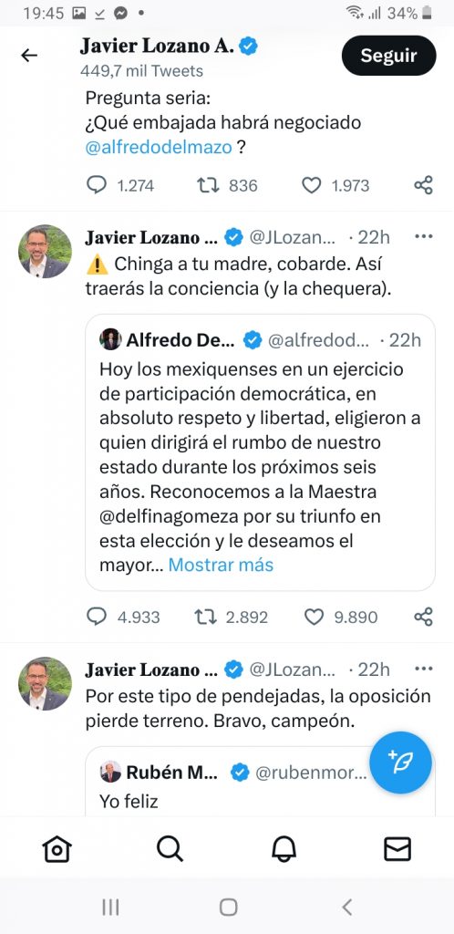 Entre mentadas de madre y acusaciones de “traidor”, Alfredo del Mazo es visto como el gran culpable de la derrota opositora en EdoMéx