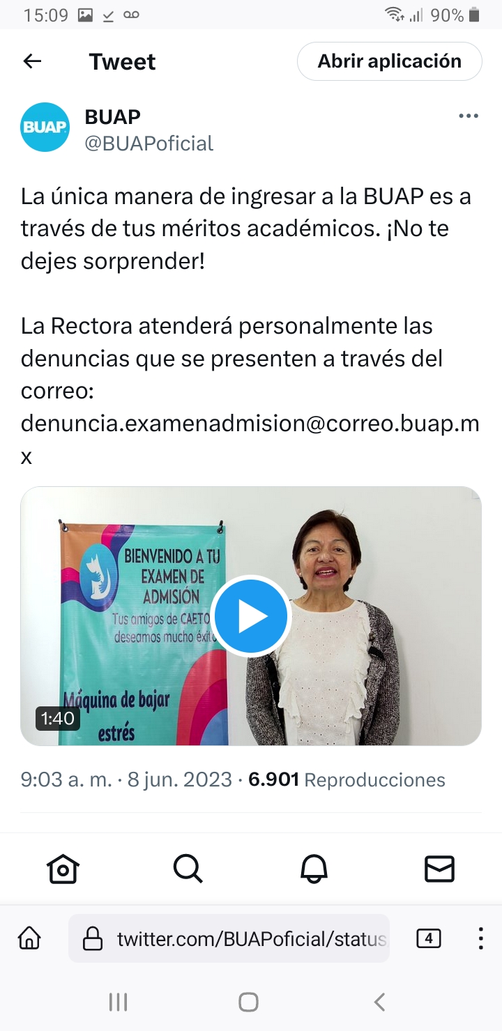 Fotonota: La rectora Lilia Cedillo atenderá personalmente las denuncias por aspirantes inconformes con el proceso de admisión BUAP