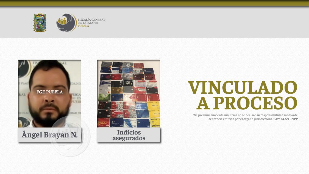 Lo atrapan en San Pedro Cholula con 50 tarjetas bancarias