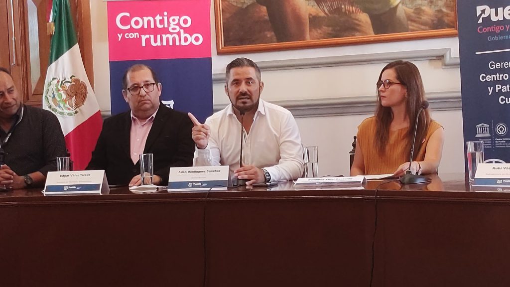 Autoridades municipales anuncian rehabilitación de la calle 16 de septiembre y convertir en peatonal de la 7 a Reforma