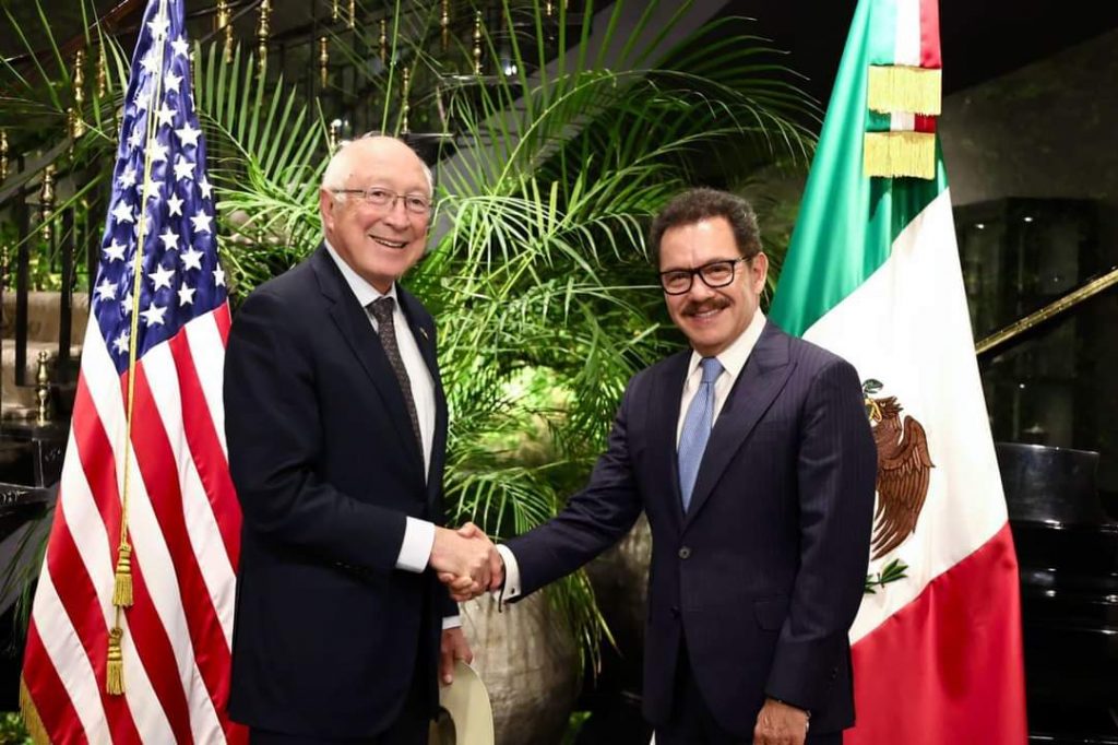 Nacho Mier se reunió con Ken Salazar, embajador de EUA en México