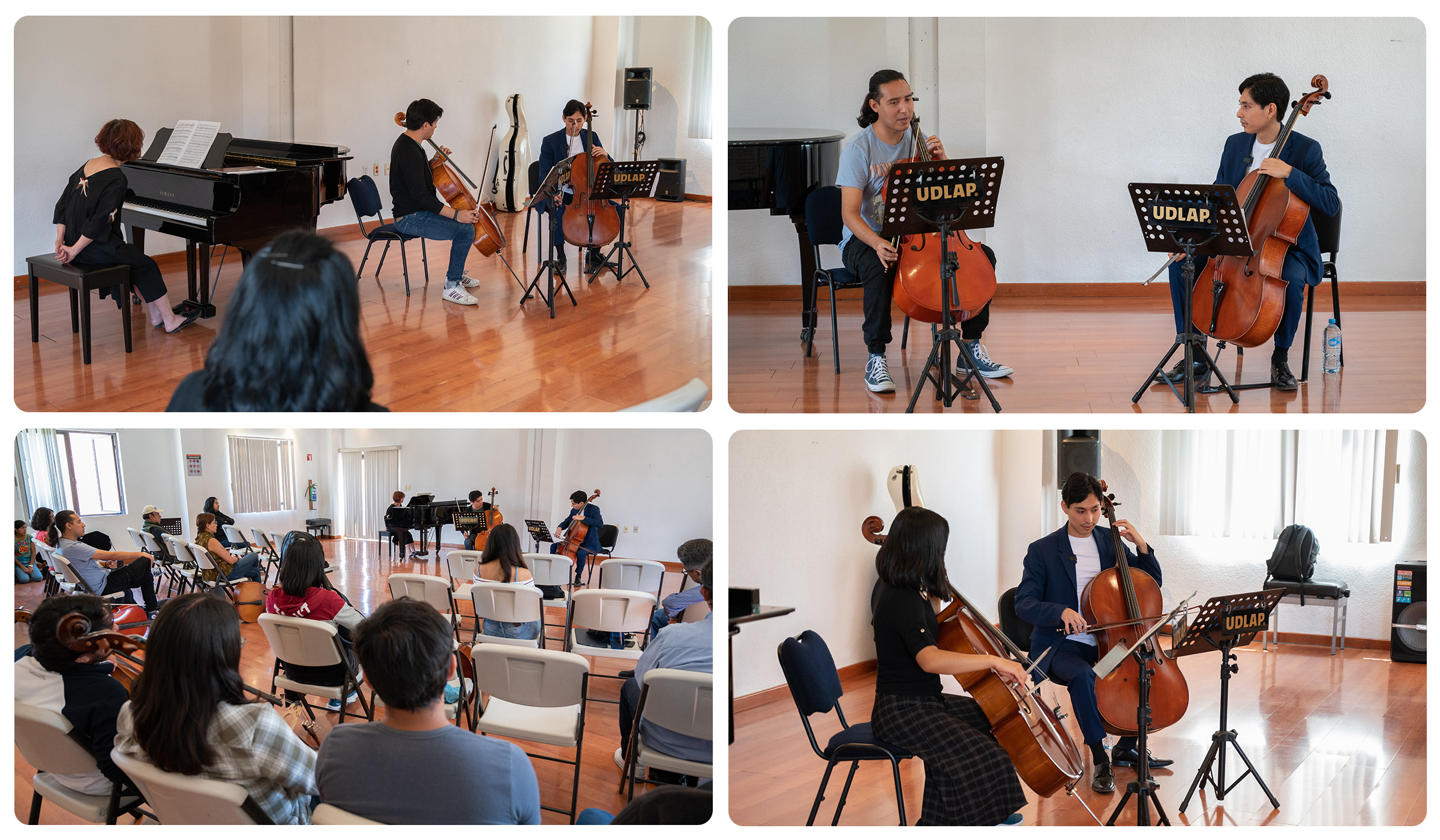 El violonchelista internacional Tadao Hermida Ito imparte clases magistrales en la UDLAP