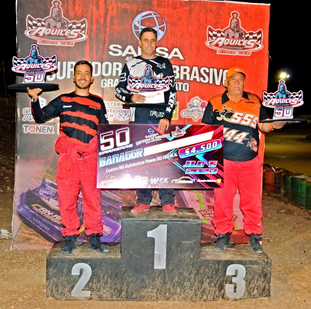Exitosa velada en el Aquiles Speedway Park, con el “Gran Premio Carrera 50”