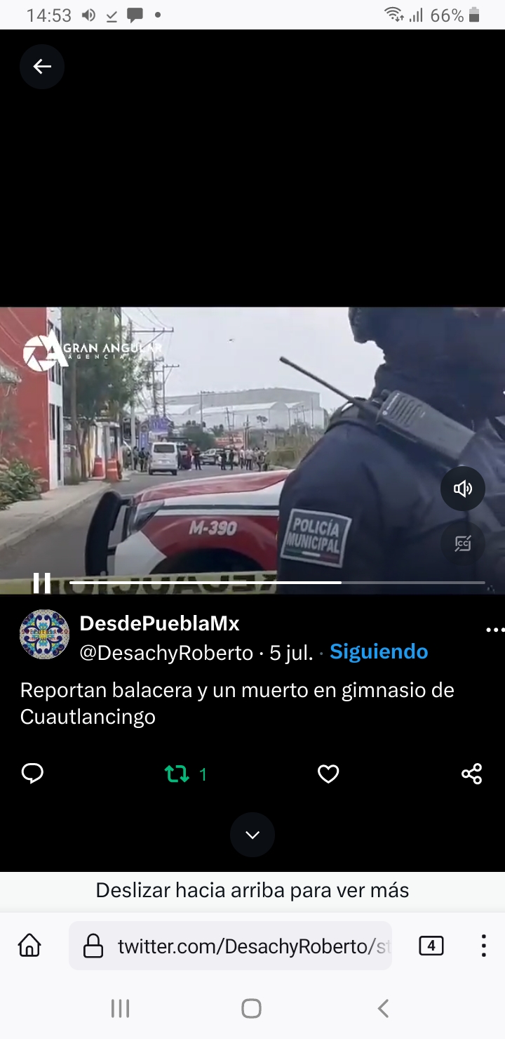 Video desde Puebla: Supuesta balacera habría dejado un muerto en gimnasio de Cuautlancingo