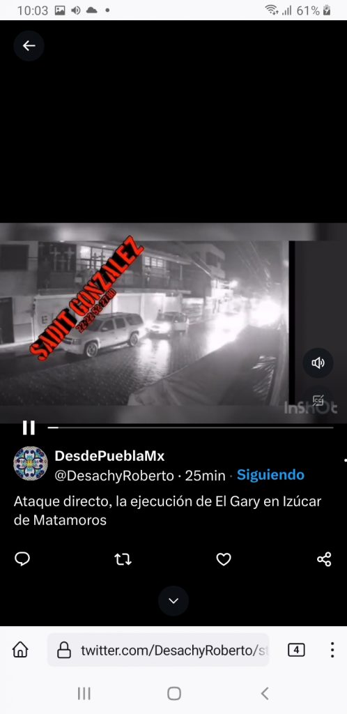 Video desde Puebla: Ejecución y no intento de robo, el asesinato de “el Gary” en Izúcar