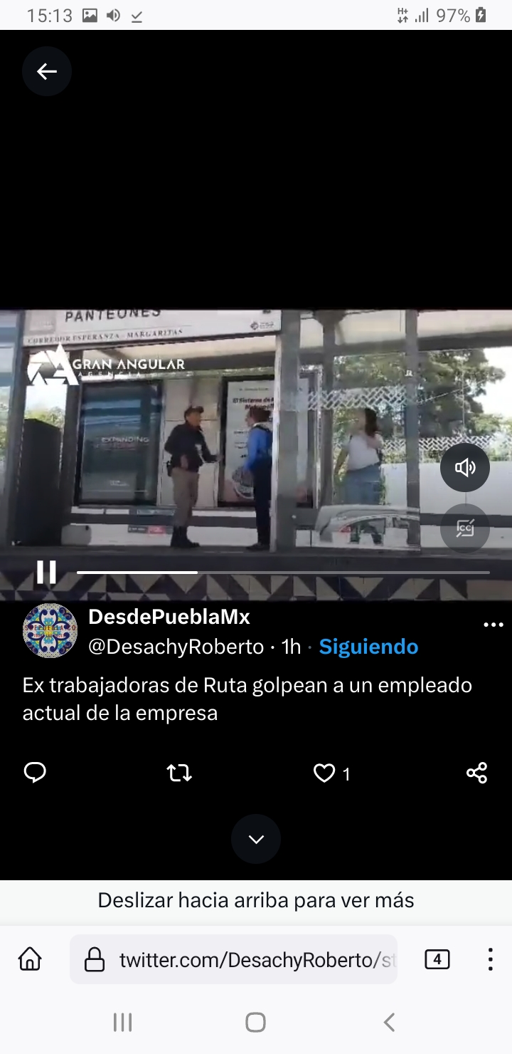 Video desde Puebla: Mujeres no solo facturan, también golpean a trabajador de Ruta