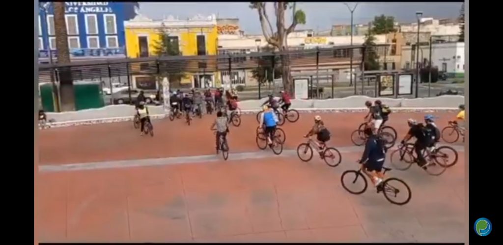 Video desde Puebla: Ciclistas se manifiestan por las muertes de dos de ellos esta semana