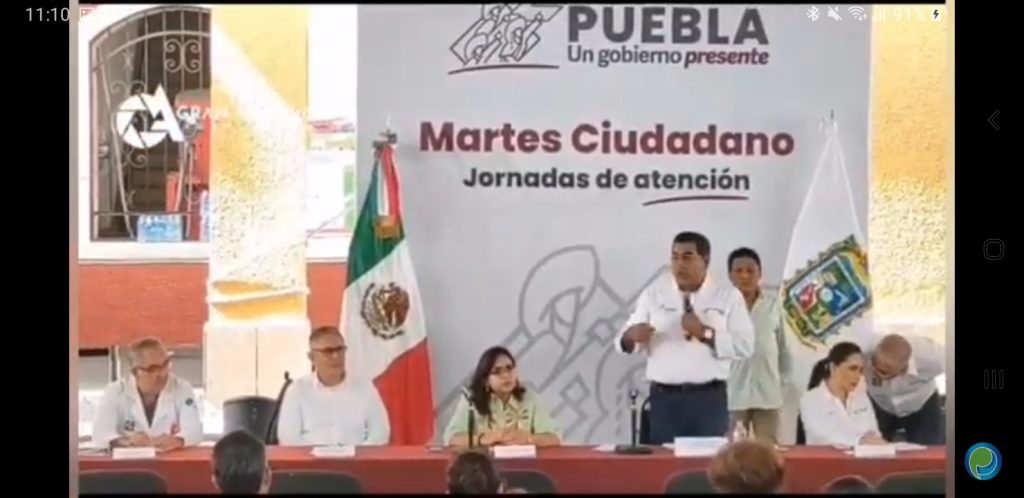 Video desde Puebla: Sergio Salomón encabeza Martes Ciudadano en Xicotepec